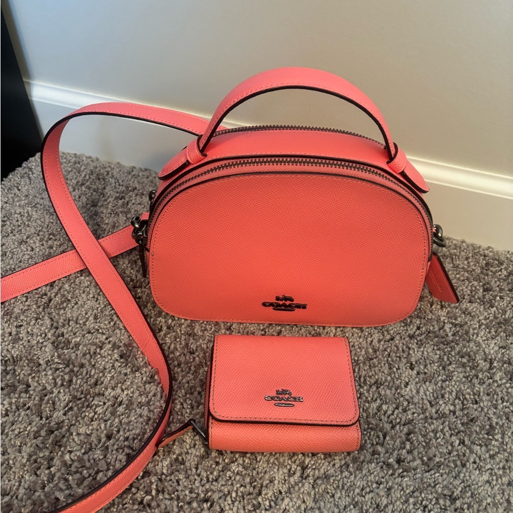 Coach Crossbody or Hand Carry w/matching Wallet